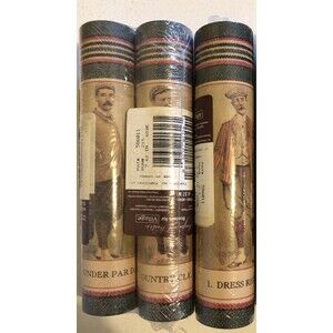 Raymond Waites Wallpaper Border Golf Club Golfer 15 Ft Each Sport LOT OF 3